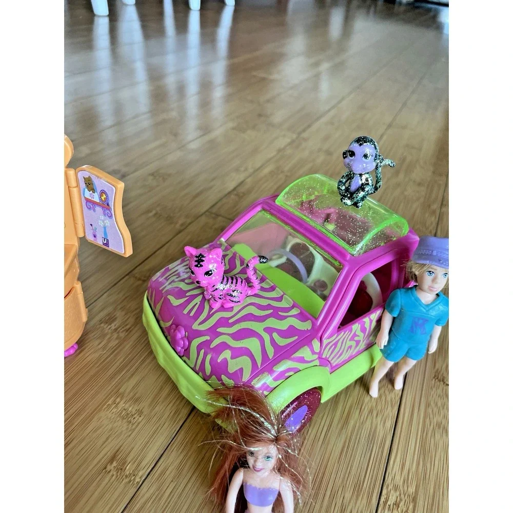 Mixed Lot 40 Pcs Polly Pocket Glitz And Glam Pet Spa Furniture Friends Pets‎ Car